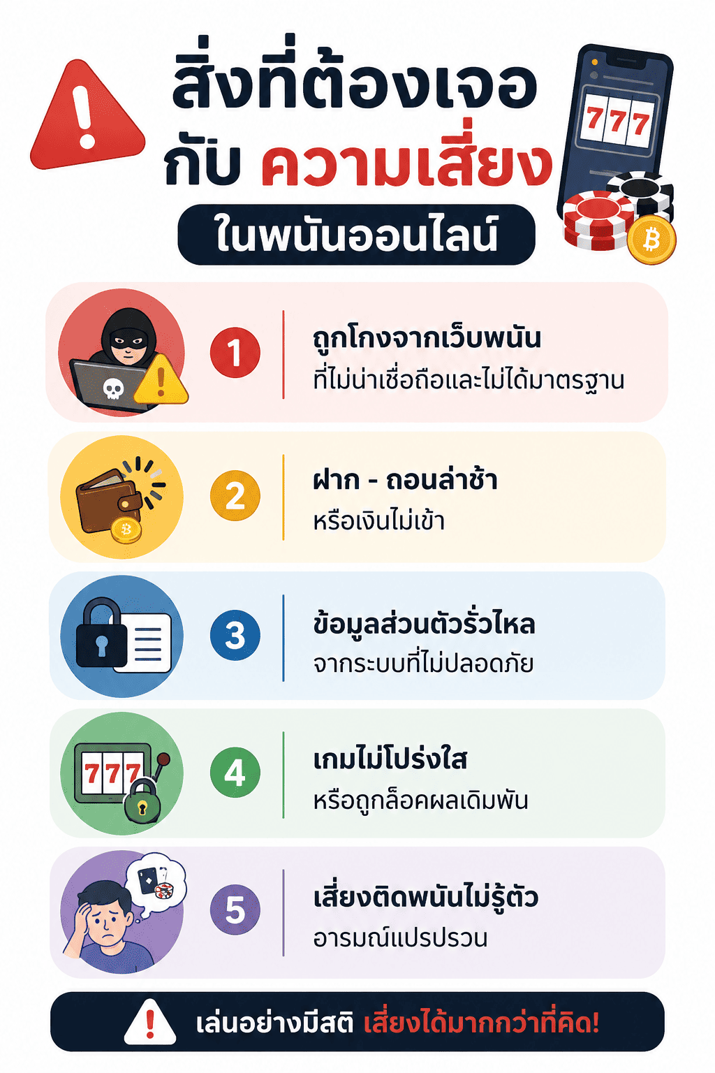 ความเสี่ยงพนันออนไลน์