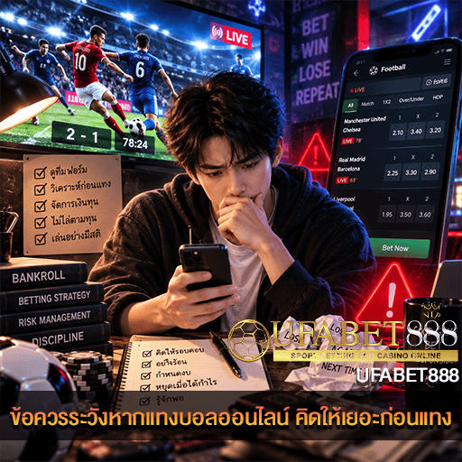 ข้อควรระวังหากแทงบอลออนไลน์ คิดให้เยอะก่อนแทง